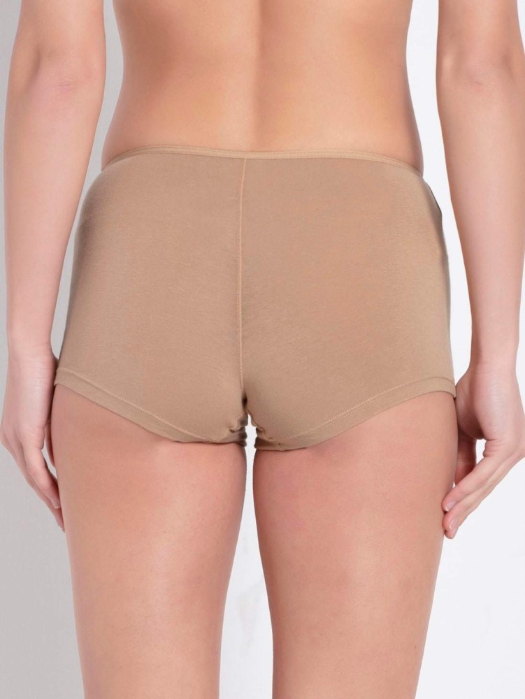 JOCKEY Women Boy Short Beige Panty - Buy JOCKEY Women Boy Short Beige Panty  Online at Best Prices in India