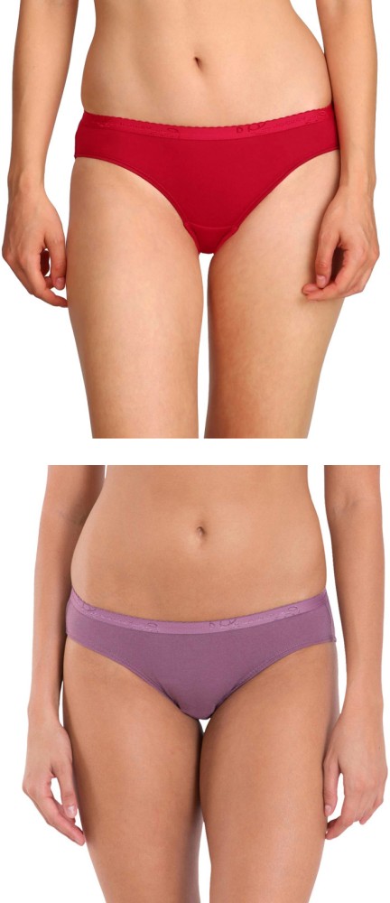 Buy Jockey Cotton Mid Waist Women Panties Red Online at Low Prices in India  