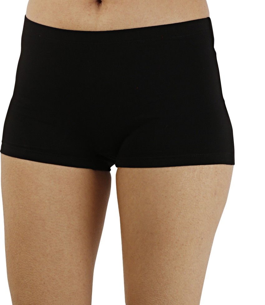 Diving deep Women Boy Short Black Panty - Buy Diving deep Women Boy Short  Black Panty Online at Best Prices in India