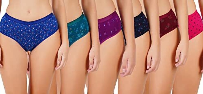 6-pack high panty lady combed cotton with transfer