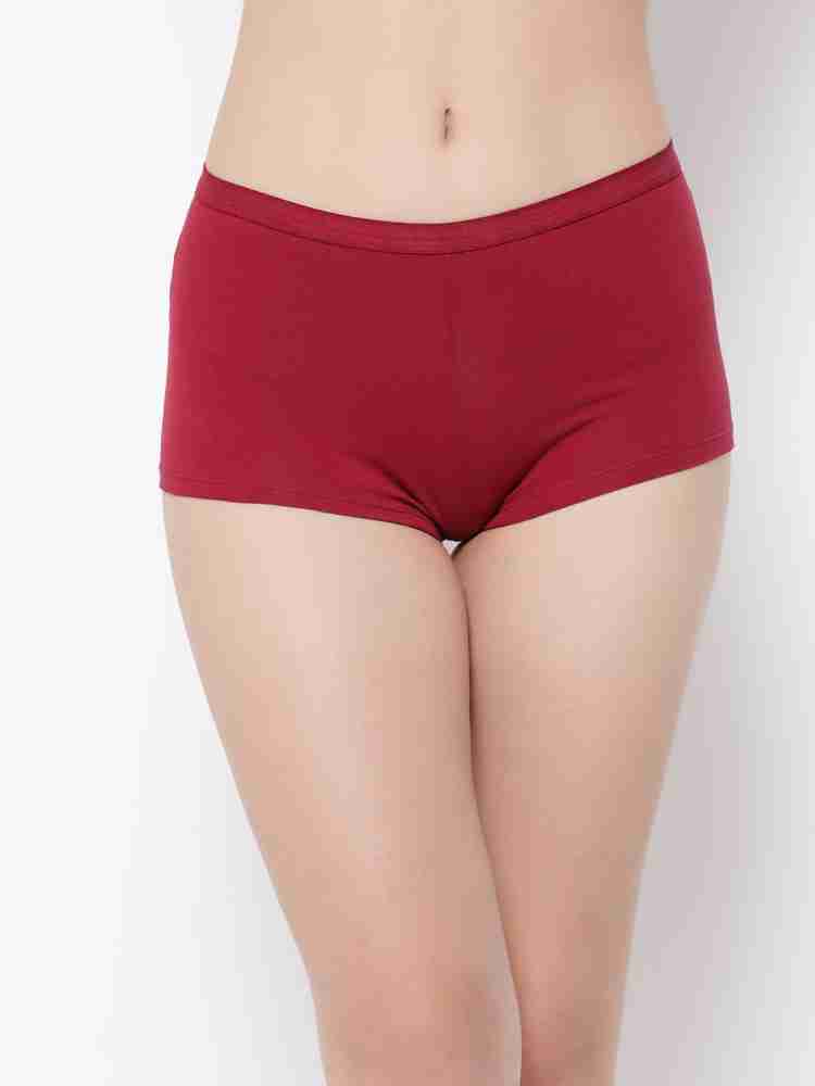 Buy Clovia Cotton Medium Waist Outer Elastic Boyshorts Panty online