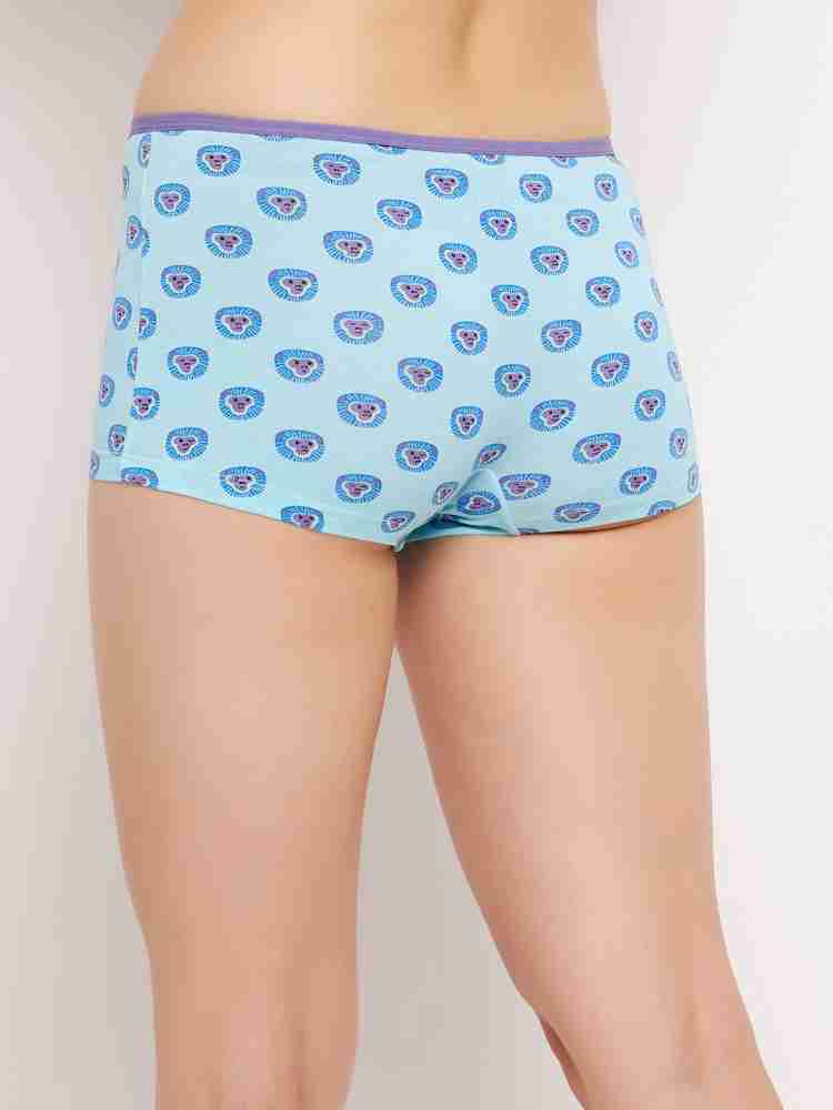 Buy online Light Blue Cotton Boy Shorts Panty from lingerie for Women by  Clovia for ₹300 at 40% off