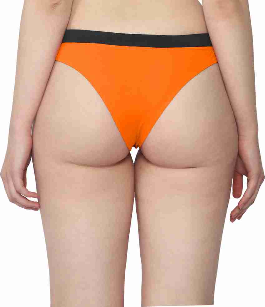 Buy Low Waist Bikini Panty in Orange - Cotton Online India, Best