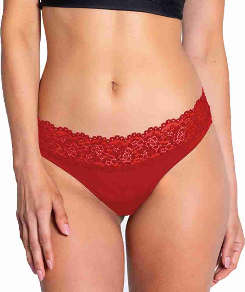 SweetFlirt Women Thong Red Panty - Buy SweetFlirt Women Thong Red