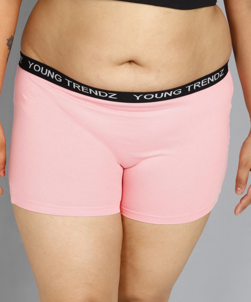 Young trendz Women Boy Short Pink Panty - Buy Young trendz Women Boy Short  Pink Panty Online at Best Prices in India