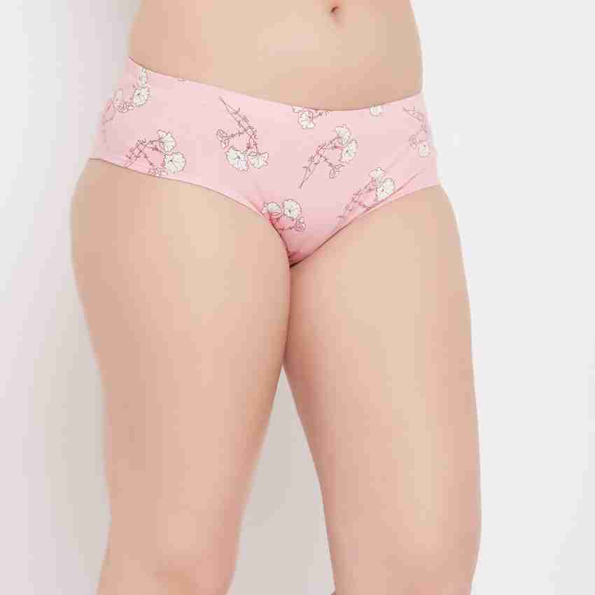Clovia Stylish Pink Cotton Solid Outer Elastic Hipster Panty For Women And  Girls* - Pink, 2xl