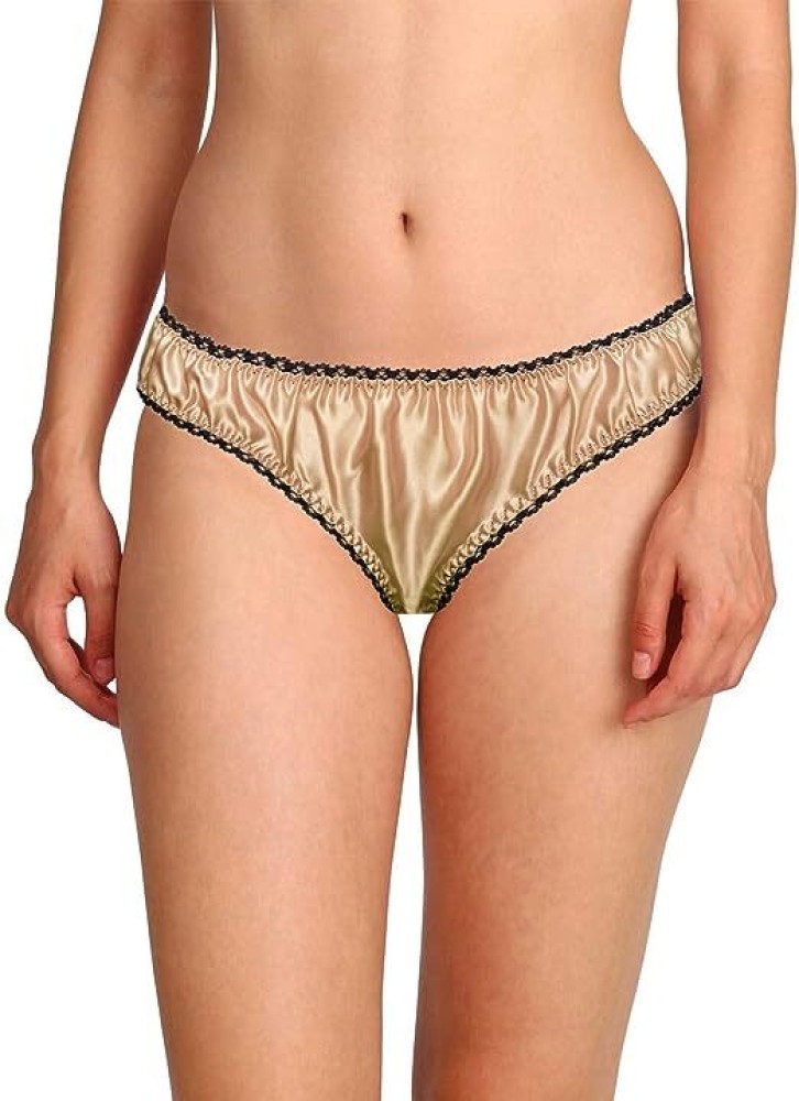 Buy Merise Womens Sexy Silk Satin Bikini Panties (Navy Lace-Black-Medium)  Online at Best Prices in India - JioMart.