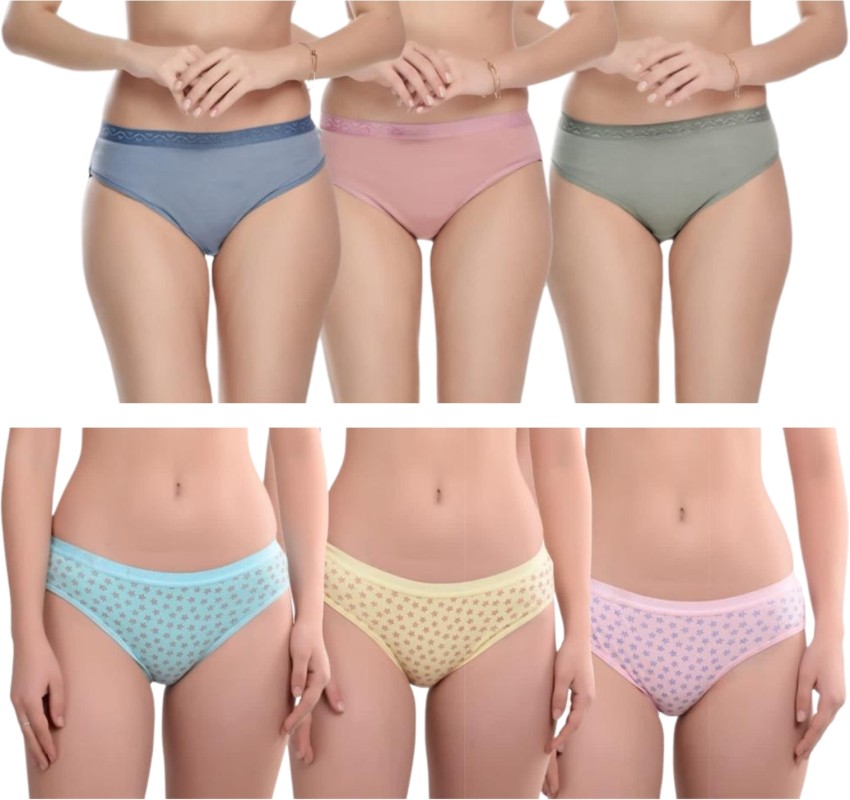 Buy LADY CHOICE Womens Cotton Panties Combo Pack - Underwear, Lingerie &  Hipster for Women - Panty Set - innerwears (Colors May Vary) Multicolour at