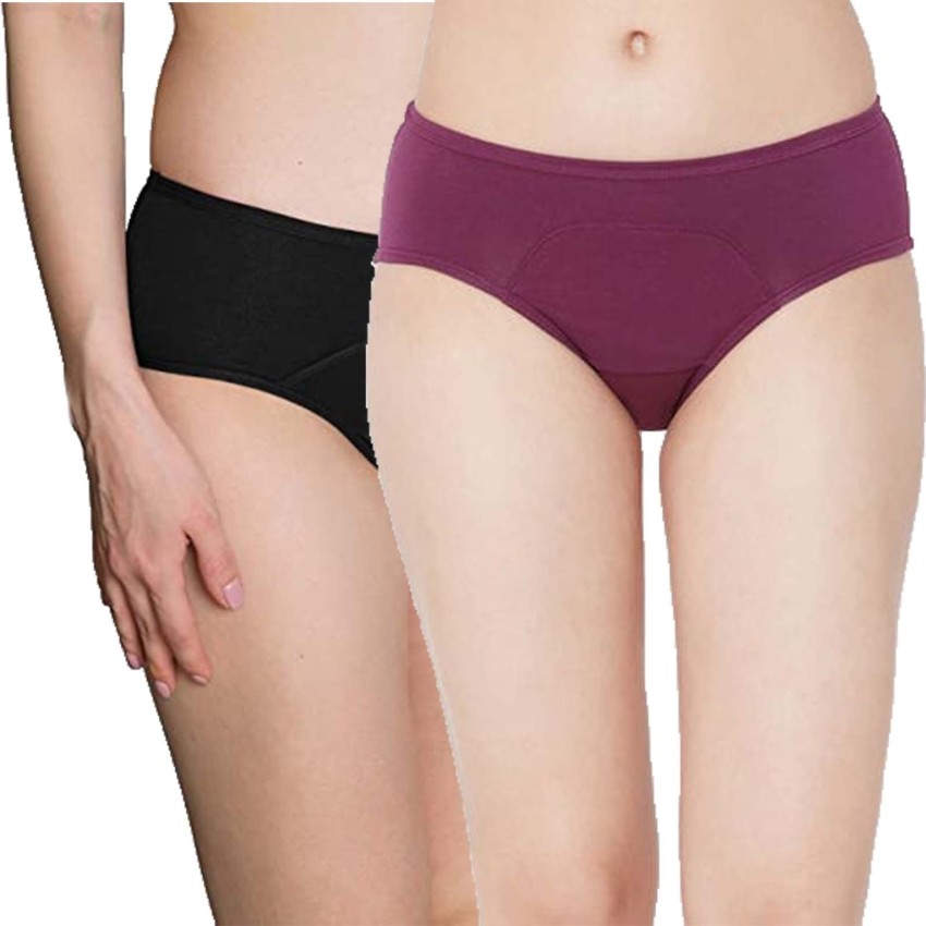 Superbottoms Women Periods Purple, Black Panty - Buy Superbottoms Women  Periods Purple, Black Panty Online at Best Prices in India