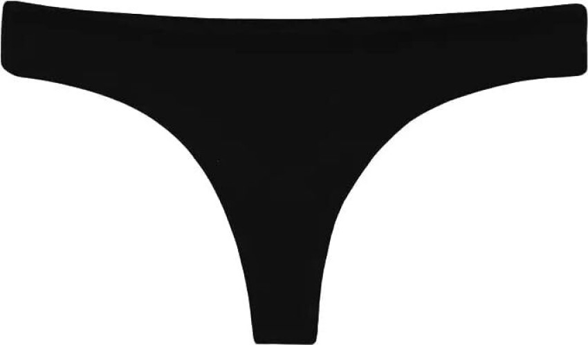 LEATHEX Women Thong Black Panty - Buy LEATHEX Women Thong Black Panty Online  at Best Prices in India