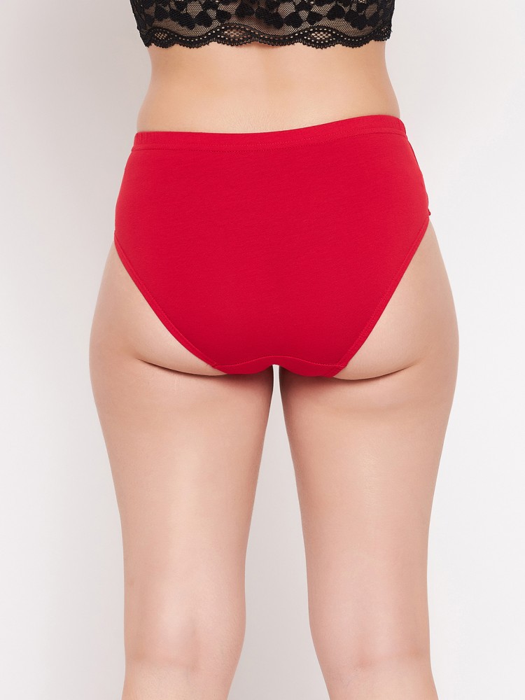 Clovia Women Hipster Red Panty - Buy Clovia Women Hipster Red Panty Online  at Best Prices in India