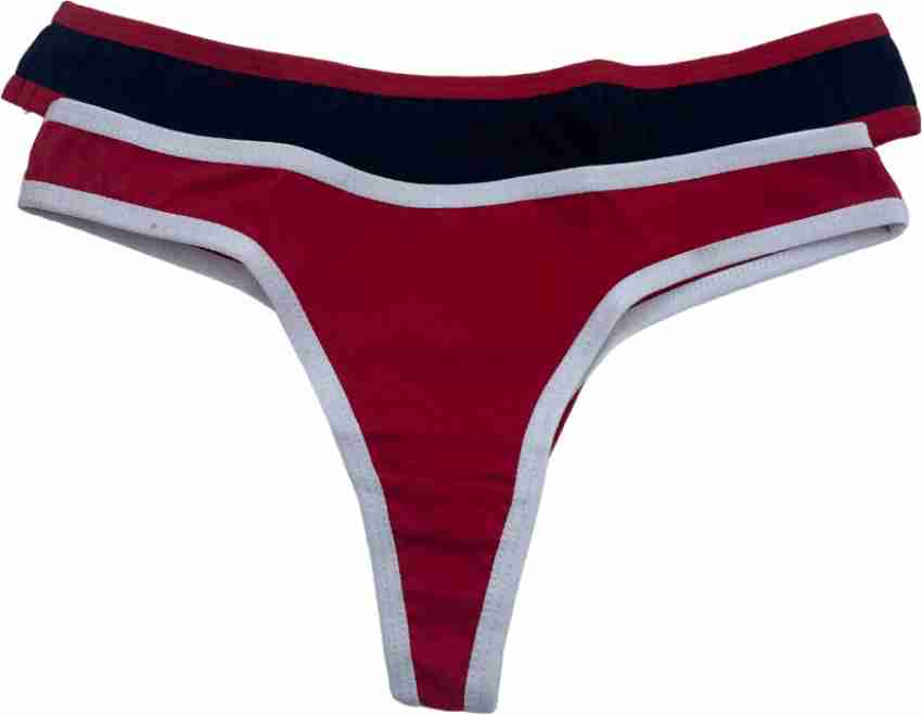 Diving deep Women Thong Red Panty - Buy Diving deep Women Thong