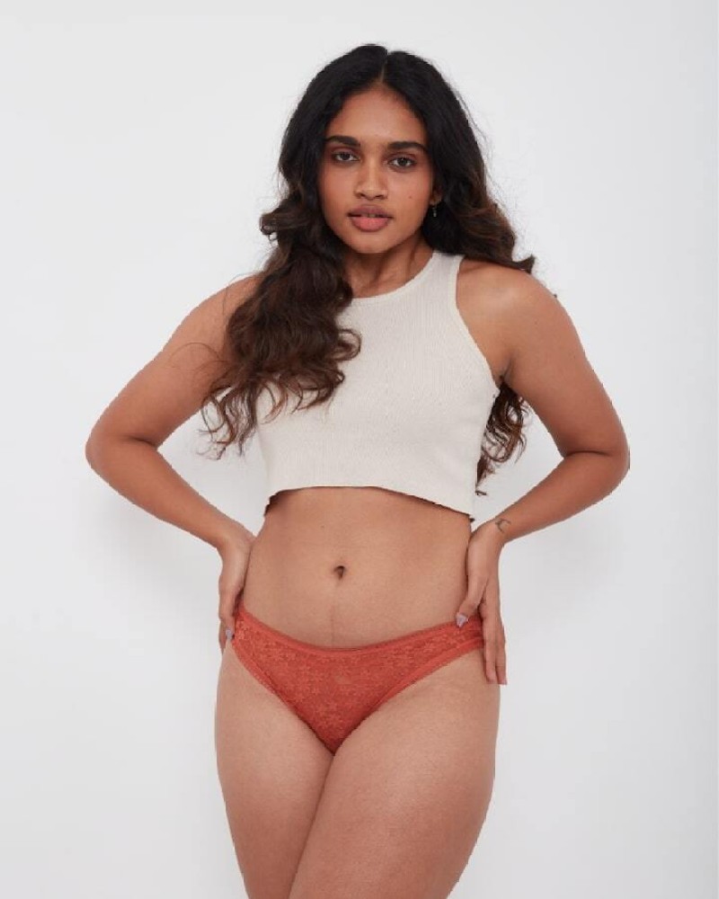BIG LITTLE LEMONS Women Bikini Orange Panty - Buy BIG LITTLE LEMONS Women  Bikini Orange Panty Online at Best Prices in India