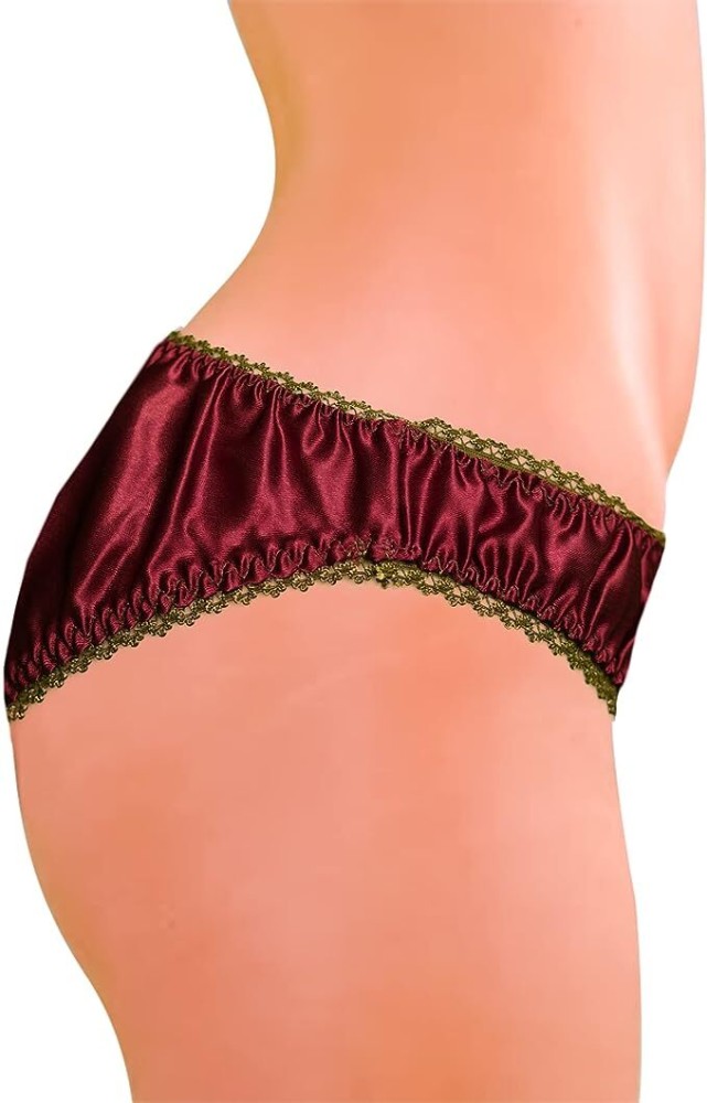 Merise Women Bikini Maroon Panty - Buy Merise Women Bikini Maroon Panty  Online at Best Prices in India