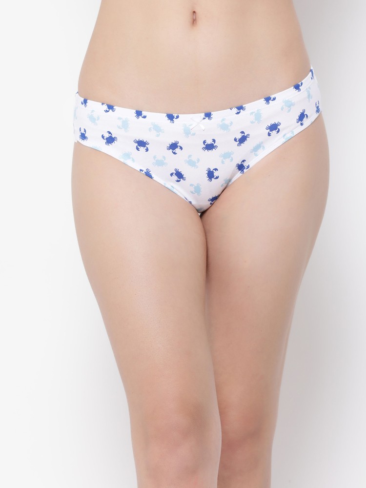 Buy online White Cotton Printed Panty from lingerie for Women by Clovia for  ₹299 at 25% off