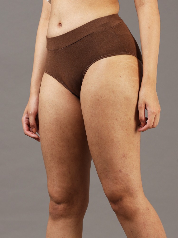 NEVER NEUD Women Hipster Brown Panty - Buy NEVER NEUD Women Hipster Brown  Panty Online at Best Prices in India