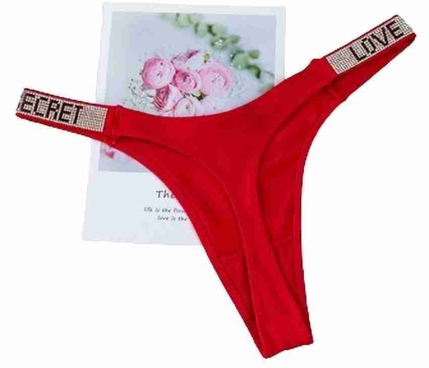 UR HIGHER SELF Women Bikini Red Panty - Buy UR HIGHER SELF Women