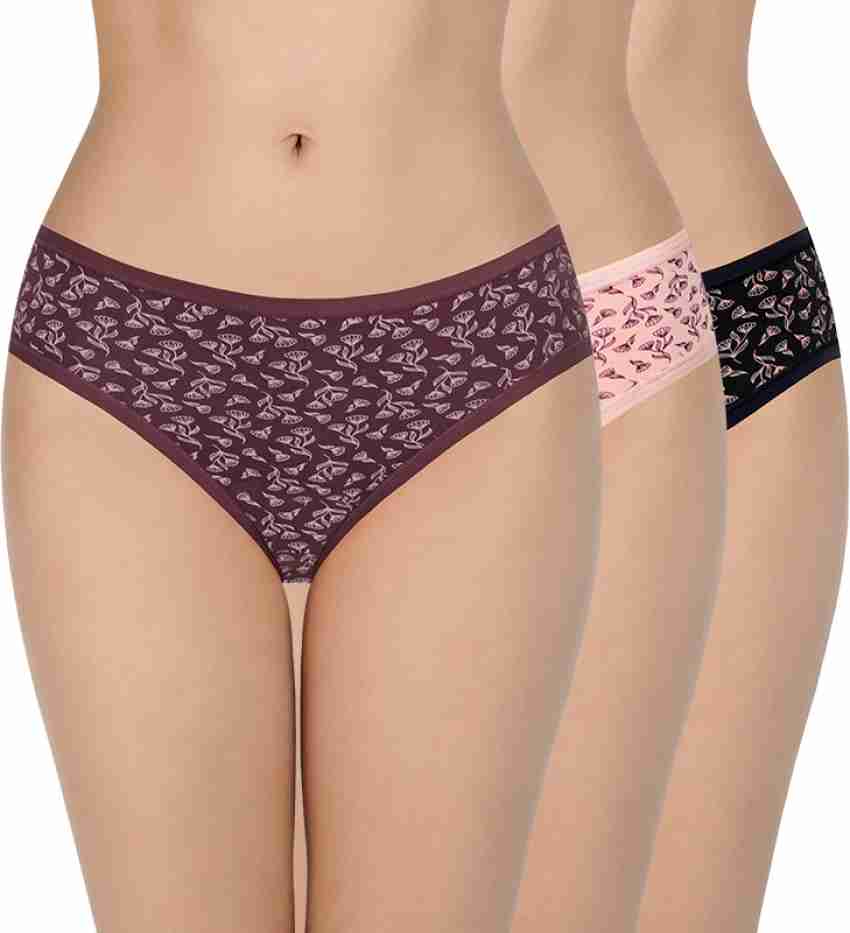 Amante Women's Hipster Plain Panties Pack of 3