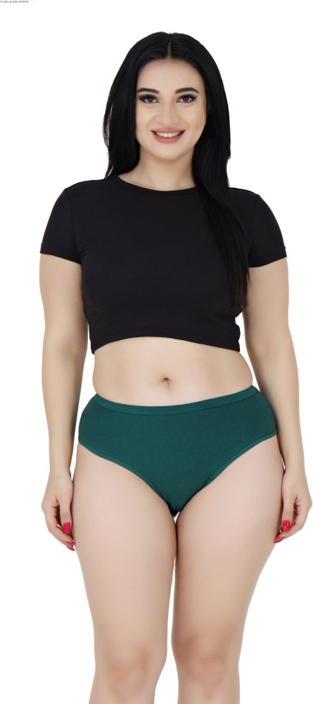 Buy FEMULA Women Hipster Dark Green Panty Online at Best Prices in India