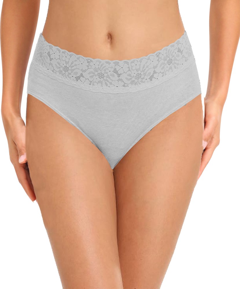 NICSY Womens Underwear Cotton Bikini Panties Lace Soft Hipster