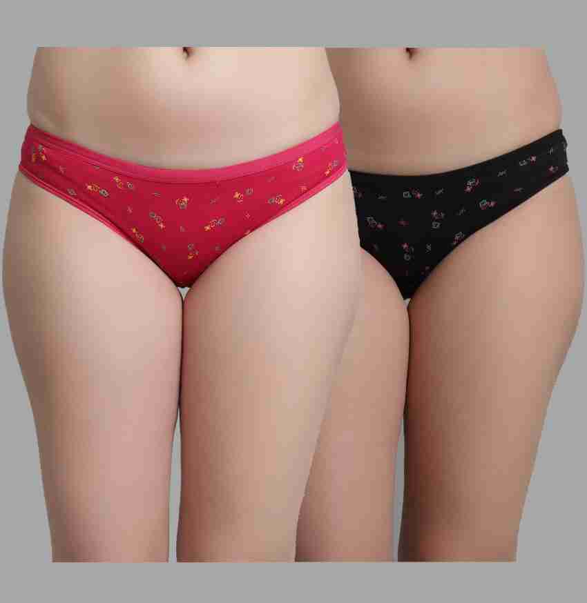 KEX Women Hipster Black, Pink Panty - Buy KEX Women Hipster Black, Pink  Panty Online at Best Prices in India