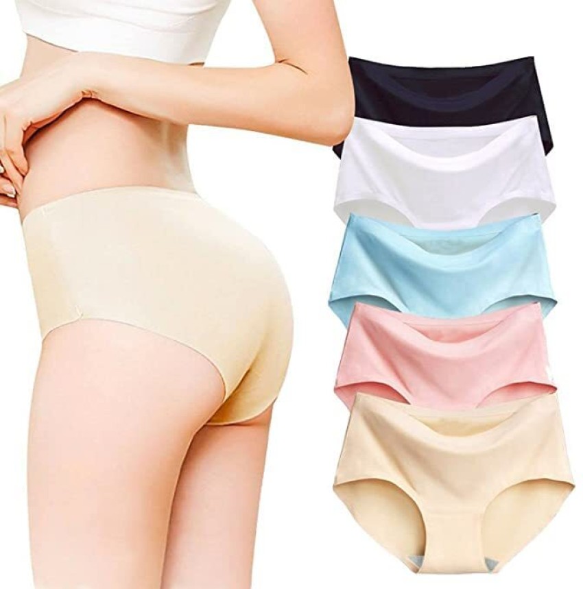Buy MYYNTI Ice Silk Seamless Underwear Ladies Cotton Crotch Mid