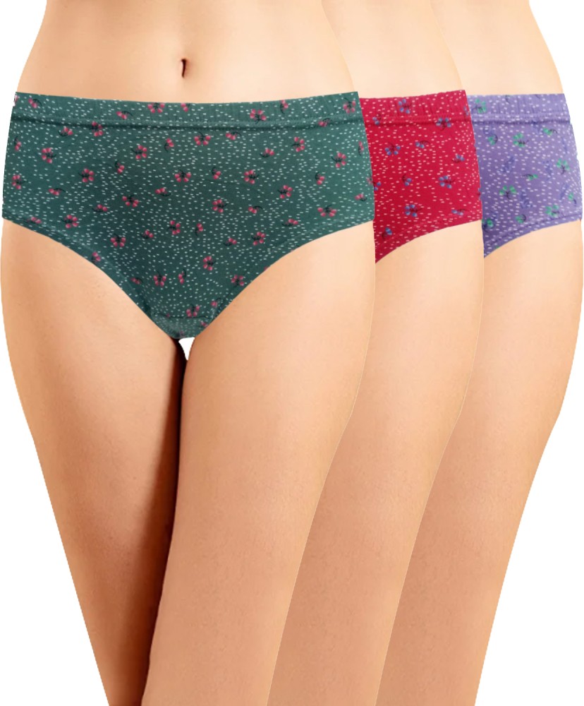 Buy Women Hipster Multicolor Panty (Pack of 3 at