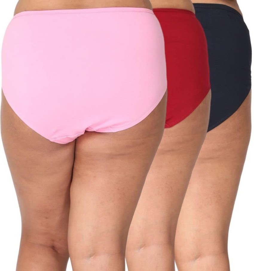 Buy MISFIRE Mid Waist Design Women Striped Hipster Briefs for Women  Innerwear Seamless Underwear for Women Pack of 3 (Multicolor Size - XXXL)  Online at Best Prices in India - JioMart.