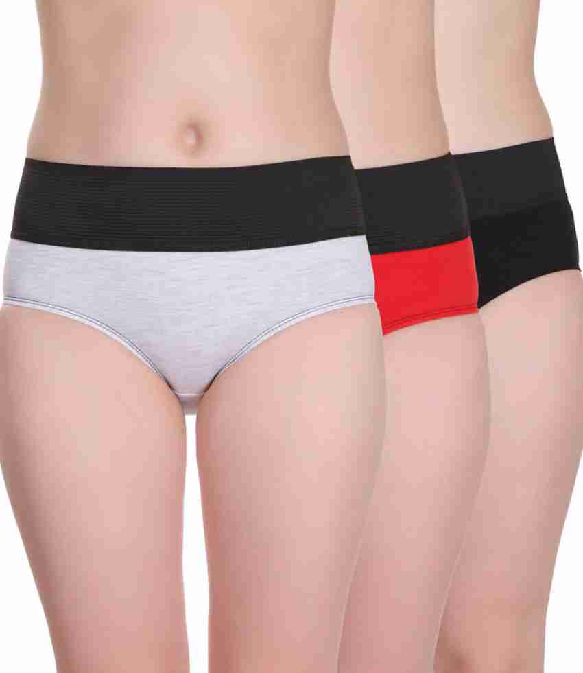 Selfcare Women Hipster White, Red, Black Panty