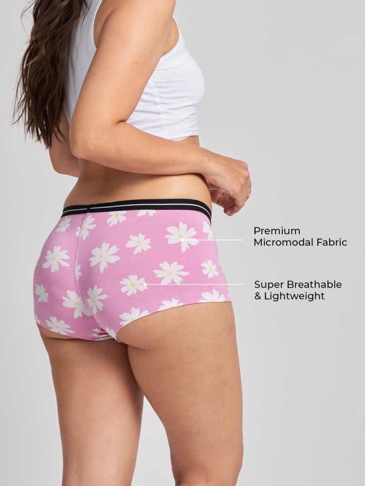 The Souled Store Women Boy Short Pink Panty - Buy The Souled Store Women  Boy Short Pink Panty Online at Best Prices in India