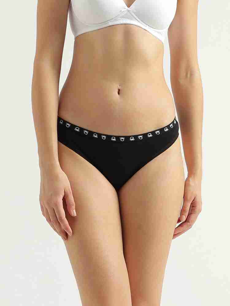 United Colors of Benetton Women Bikini Black Panty - Buy United Colors of  Benetton Women Bikini Black Panty Online at Best Prices in India