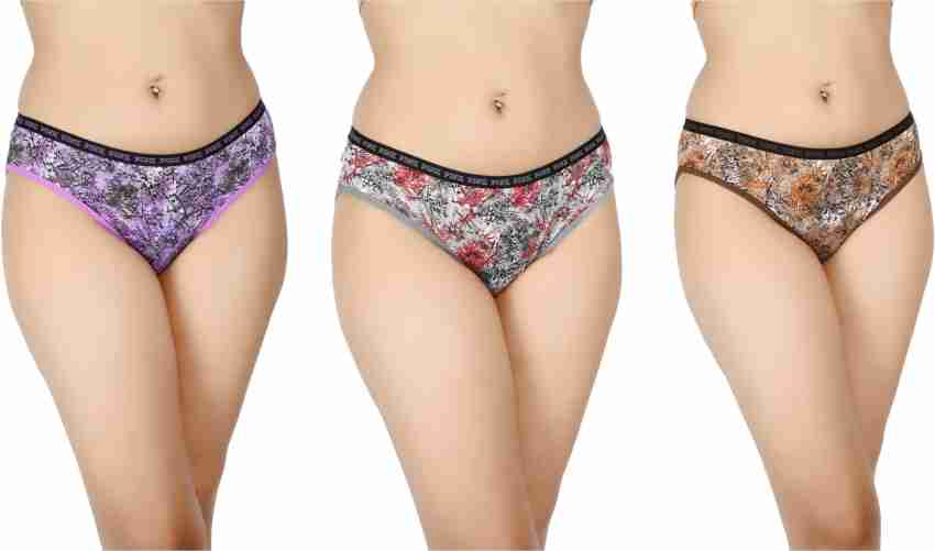 VIVAGAR Women Hipster Purple, Grey, Brown Panty - Buy VIVAGAR Women Hipster  Purple, Grey, Brown Panty Online at Best Prices in India