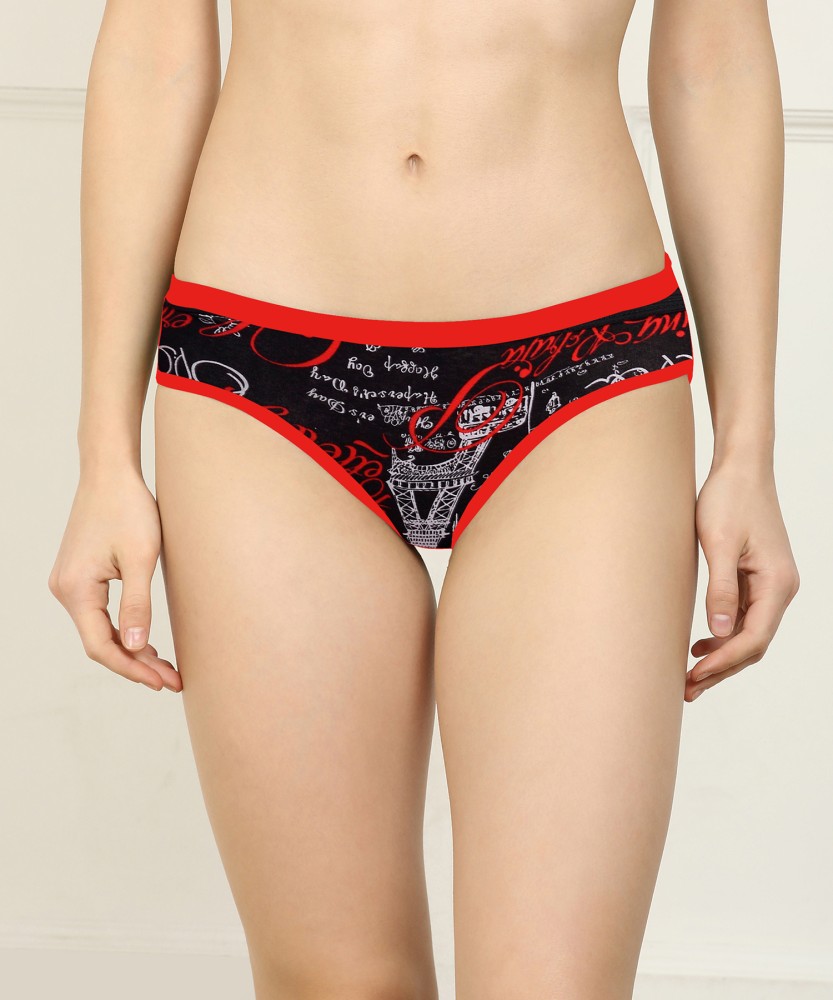 Cup's-In Women Hipster Red, Black Panty - Buy Cup's-In Women