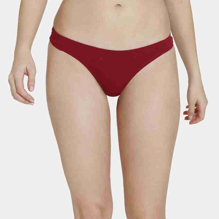 Buy ZIVAME Women Thong Red Panty Online at Best Prices in India