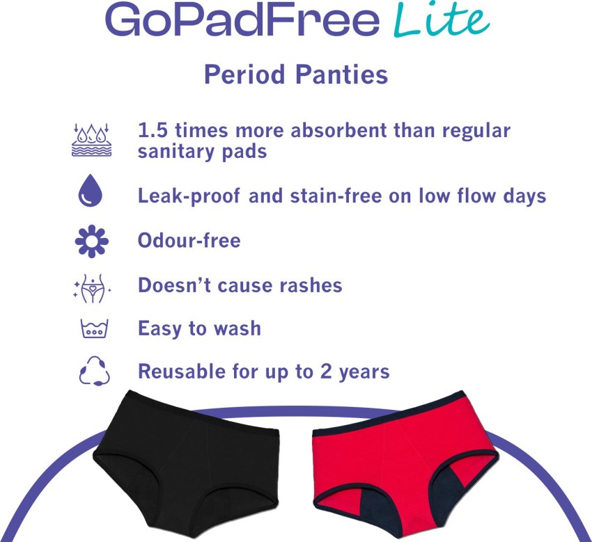 Azah Reusable and odour-free period panties for Women - Size Large