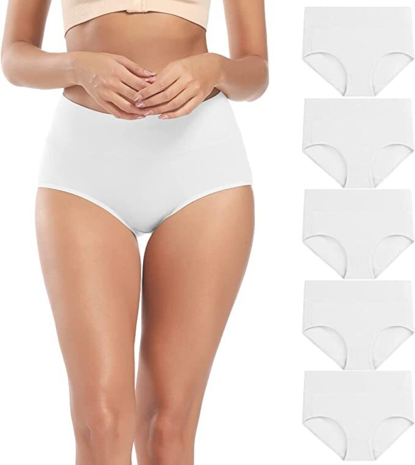 Buy DIVING DEEP Women's Cotton Underwear High Waisted Full