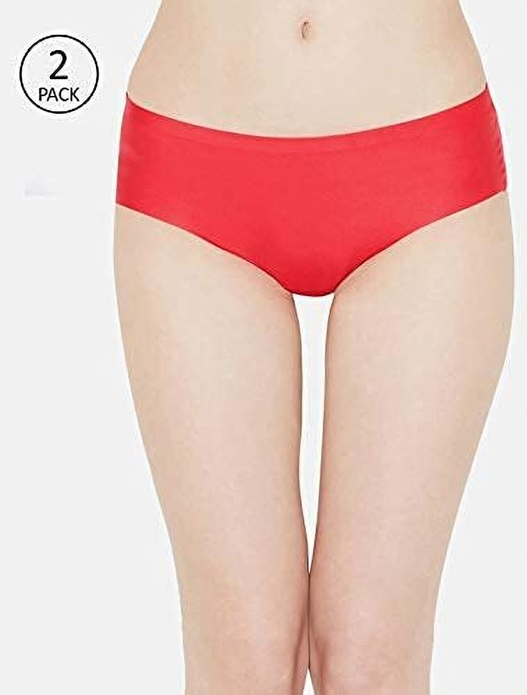 LOURYN KOULYN Women's Seamless Hipster Ice Silk Panty,Pack of 2