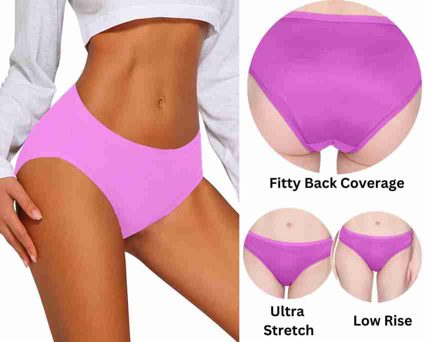 EMBATA Women's Ultra Stretch Spandex Bikini Panties, High-Cut Full Coverage  Cool Underwear for Women Pack of 1