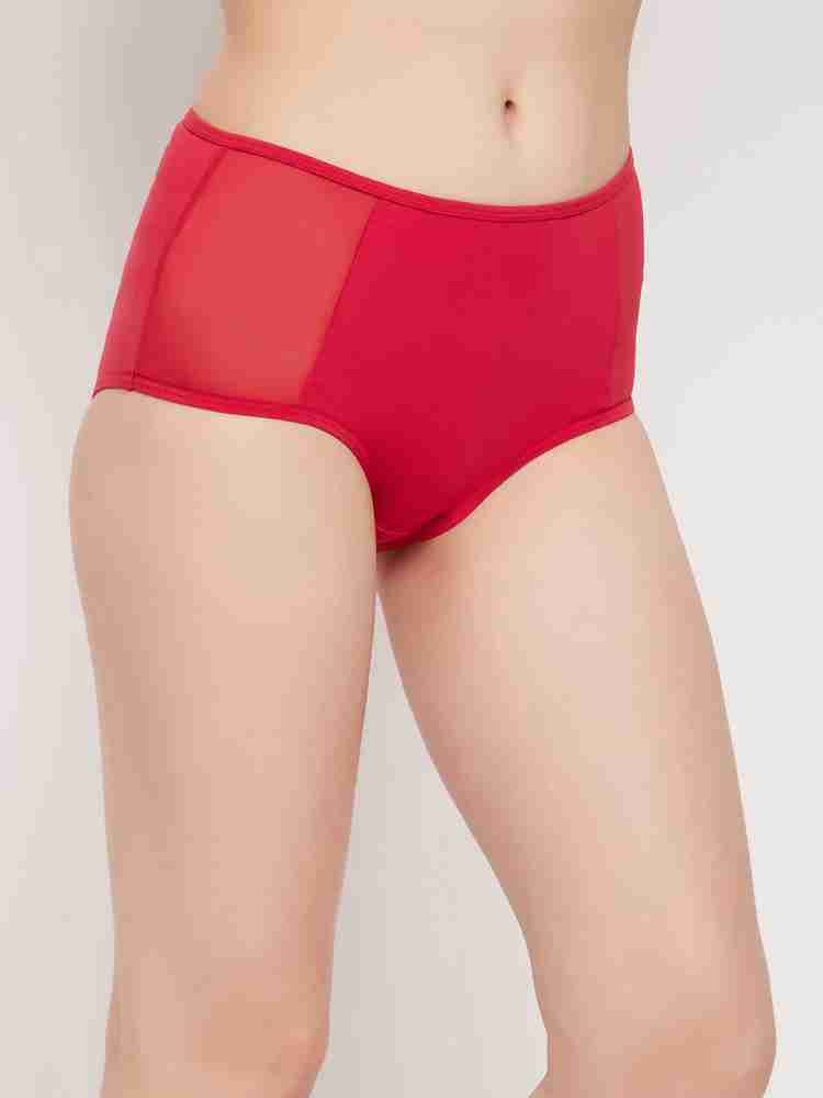 Buy Clovia Cotton Rich Non-Padded Non-Wired T-Shirt Bra & High Waist  Hipster Panty - Pink online