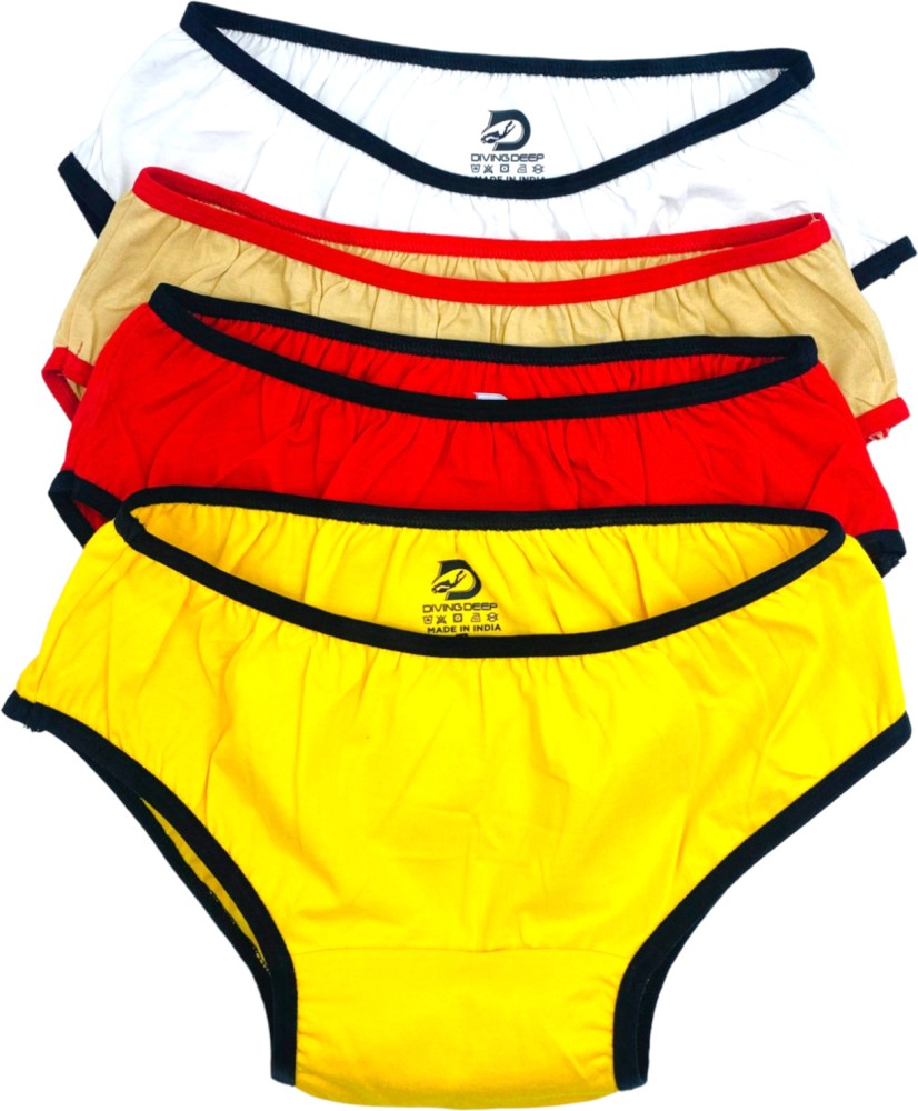 Diving deep Women Boy Short Yellow Panty - Buy Diving deep Women Boy Short Yellow  Panty Online at Best Prices in India