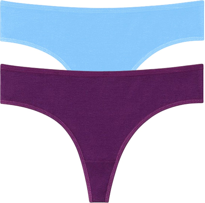 J.B.COLLECTION Women Thong Blue, Purple Panty - Buy J.B.COLLECTION Women  Thong Blue, Purple Panty Online at Best Prices in India