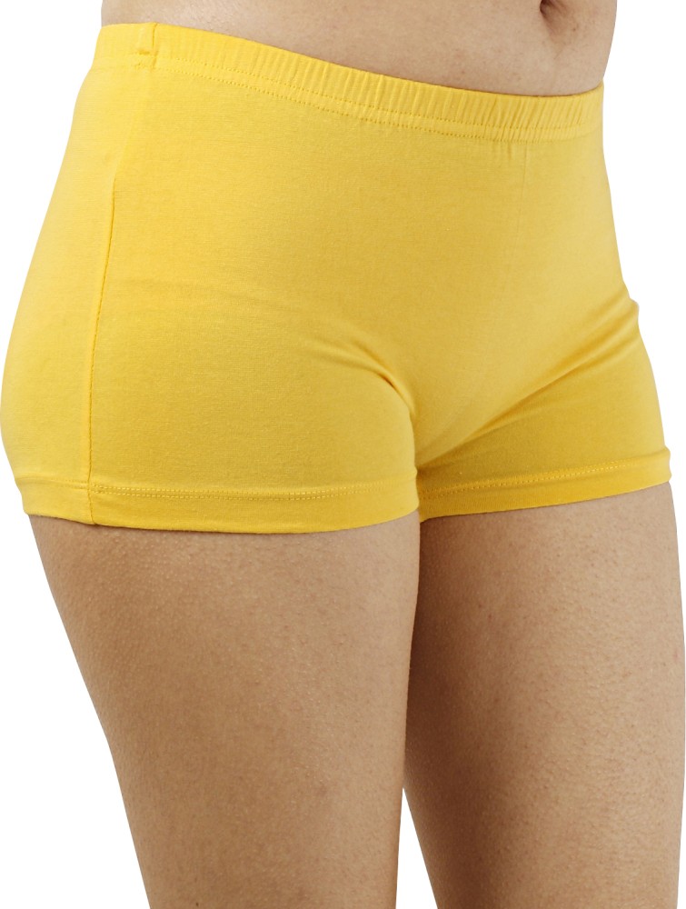 Diving deep Women Boy Short Yellow Panty - Buy Diving deep Women