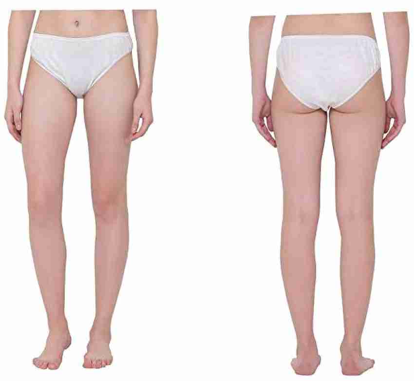 Buy Doberyl Women's Cotton Disposable Panties (10, Panty) White at