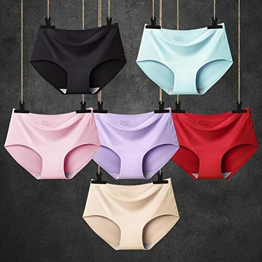 Fashion Panties Underwear Ladies' Traceless Ice Silk Breathable-multicolour