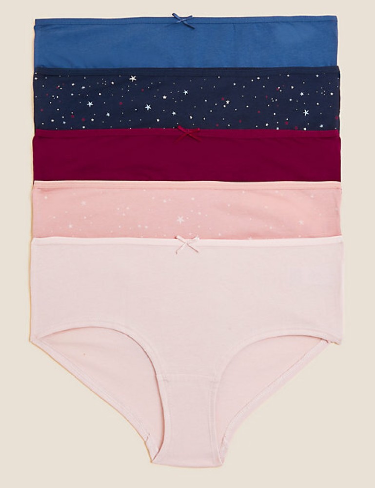 MARKS & SPENCER Women Boy Short Multicolor Panty - Buy MARKS & SPENCER  Women Boy Short Multicolor Panty Online at Best Prices in India