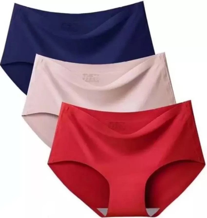 Buy SHAPERX Ice Silk Seamless Underwear Ladies Cotton Crotch Mid