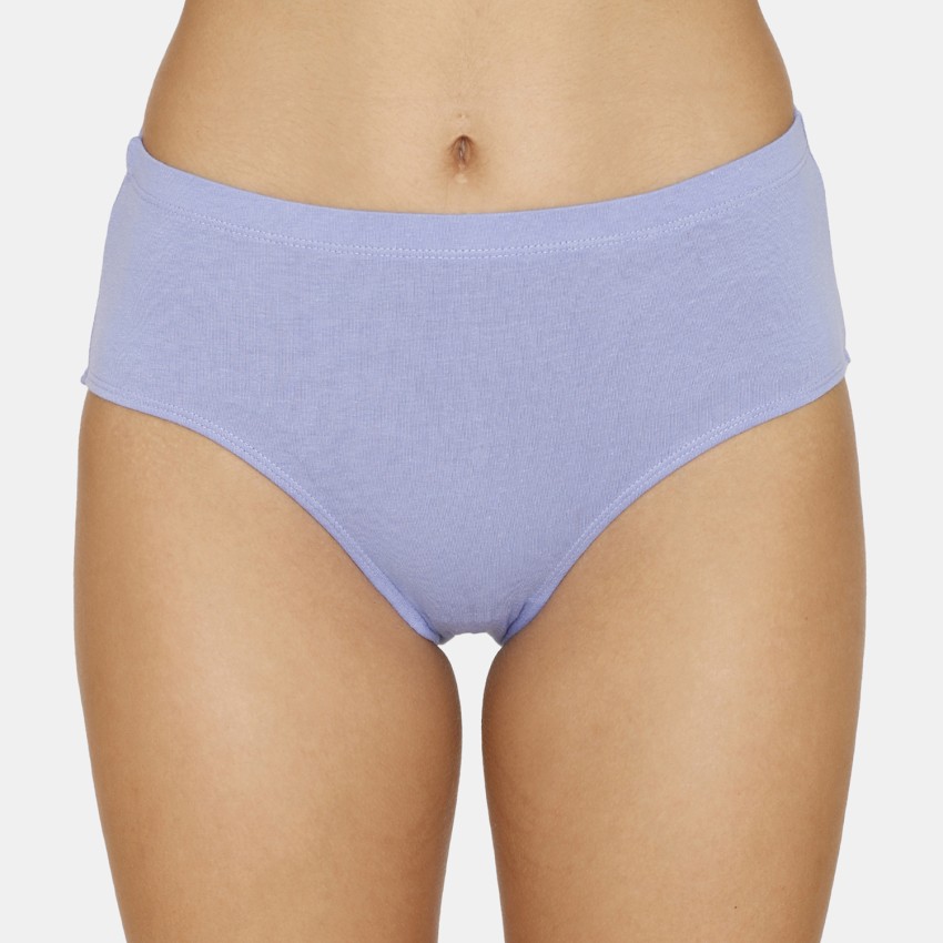 Buy Zivame Low Rise Zero Coverage Thong Blue online