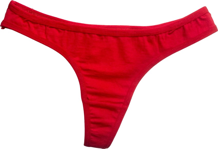 Diving deep Women Thong Red Panty - Buy Diving deep Women Thong Red Panty  Online at Best Prices in India