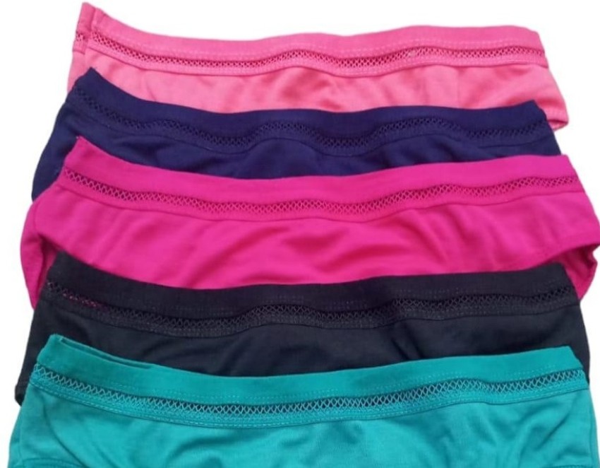 Buy Nykd Pink Cotton Mid Waist Boyshort Panties for Women Online