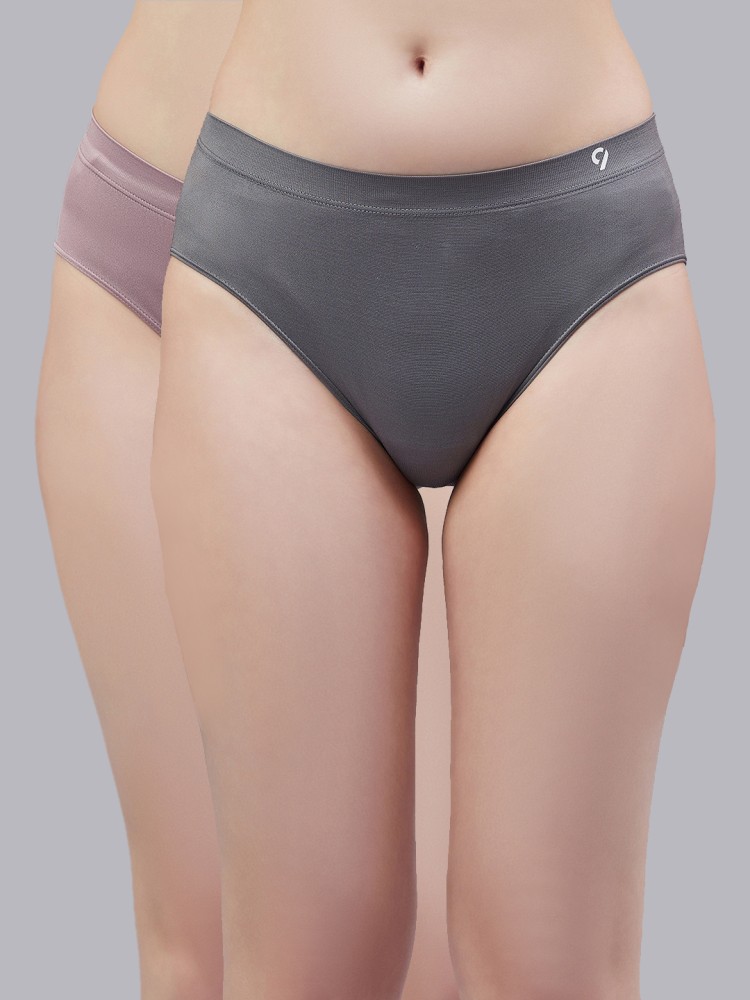 C9 Airwear Grey & Pink Hipster Panty (Pack Of 2)